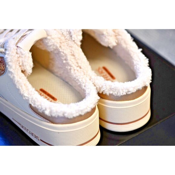 New! Size: 7 Women Skechers Hiland Warmed Up Comfort Mules Memory Foam Fur/Lined - Picture 4 of 12